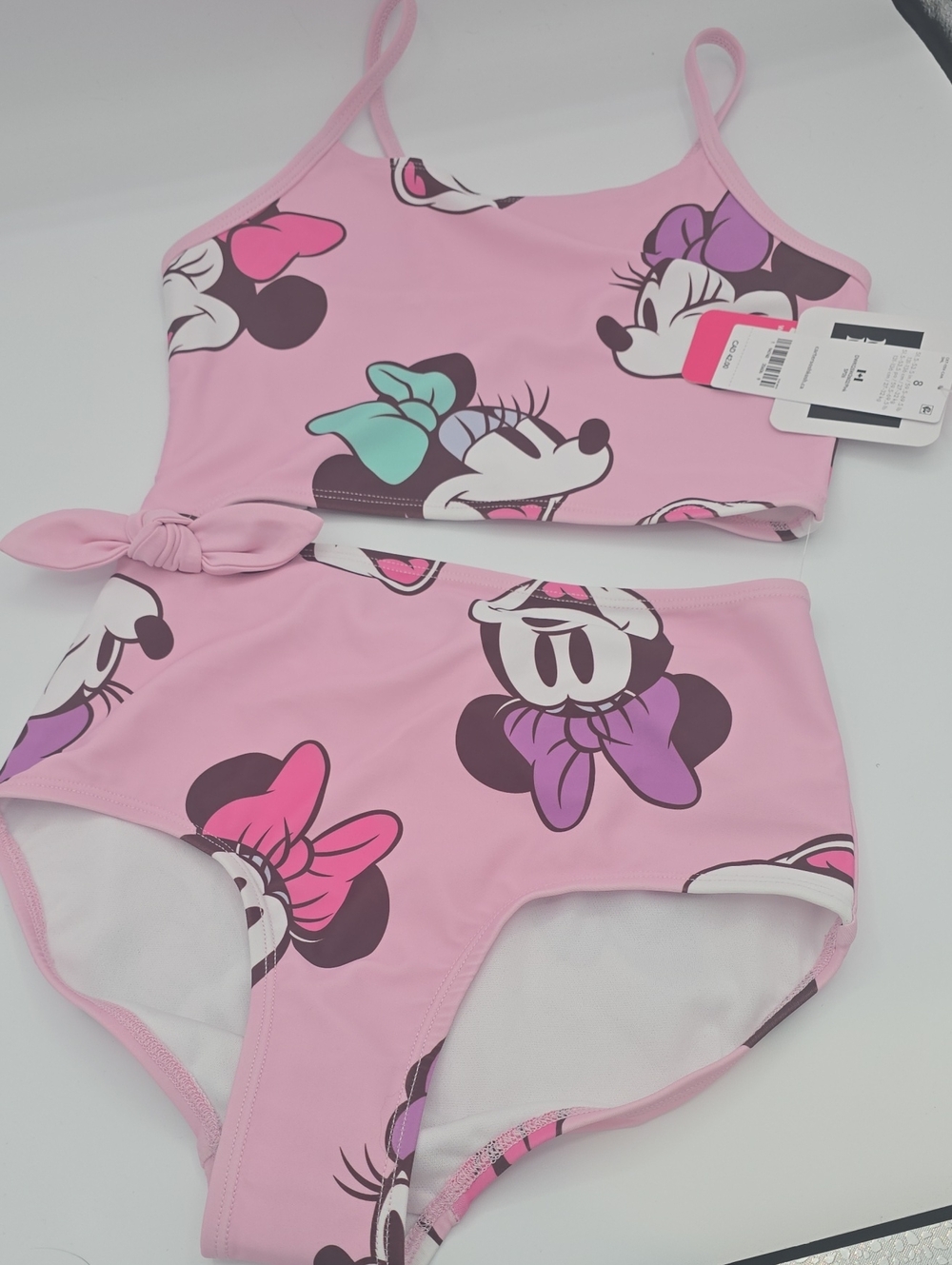 Disney X Carter's Minnie Mouse One Piece Swimsuit w Cutout Size 8 Girls